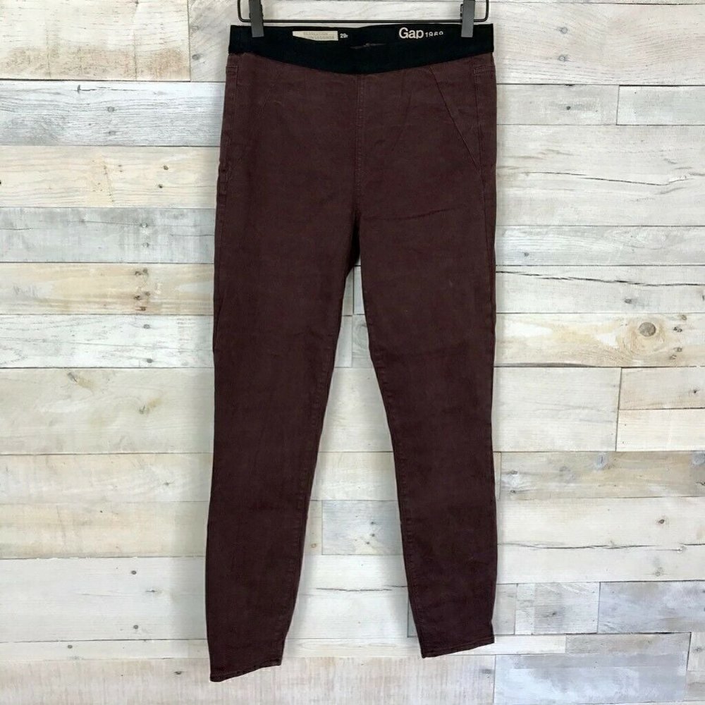 Gap Resolution Pull On Leggings Maroon 29